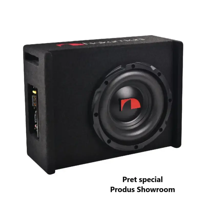 Reducere de preț Produs expus - Subwoofer activ Nakamichi 10"  1000W max + KIT CABLURI LK-10