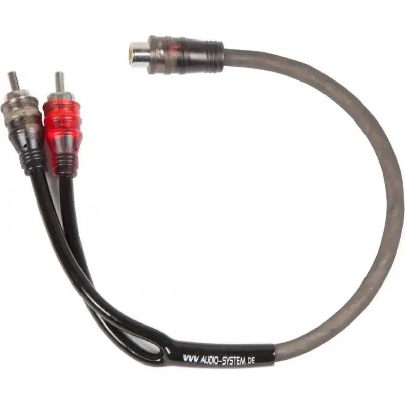 AUDIO SYSTEM HIGH-Performance RCA CableY-RCA OFC de 500 mm (2x mufă F și 1x mufă M) Preferatul clienților