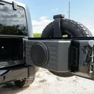 Livrare rapidă Subwoofer cu difizor 12", dedicat usa spate JEEP WRANGLER JK/JKU AND JL/JLU, 400 W RMS, Phoenix Gold