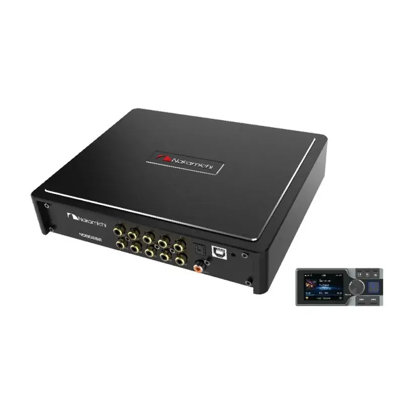 Ofertă specială Amplificator cu DSP si DSD player Nakamichi NDSD250 4x50 watts in 4 ohmi 10 canale fibra optica usb DSD 256 / 512
