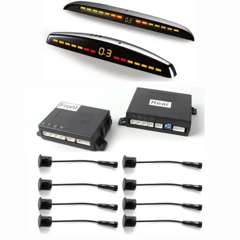 Premium Senzori de parcare fata si spate STEELMATE PTS810EX cu display M7M8