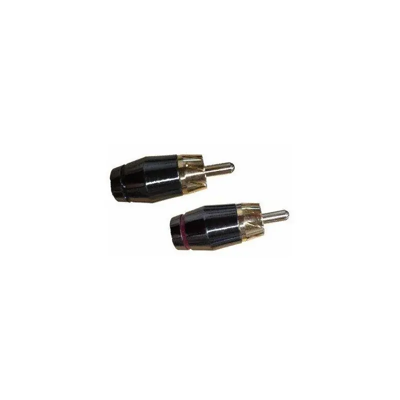 Calitate înaltă 2 x conector RCA M cu fantă oblică de 8 ori, lipibil lungime: 26,5 mm Audio System