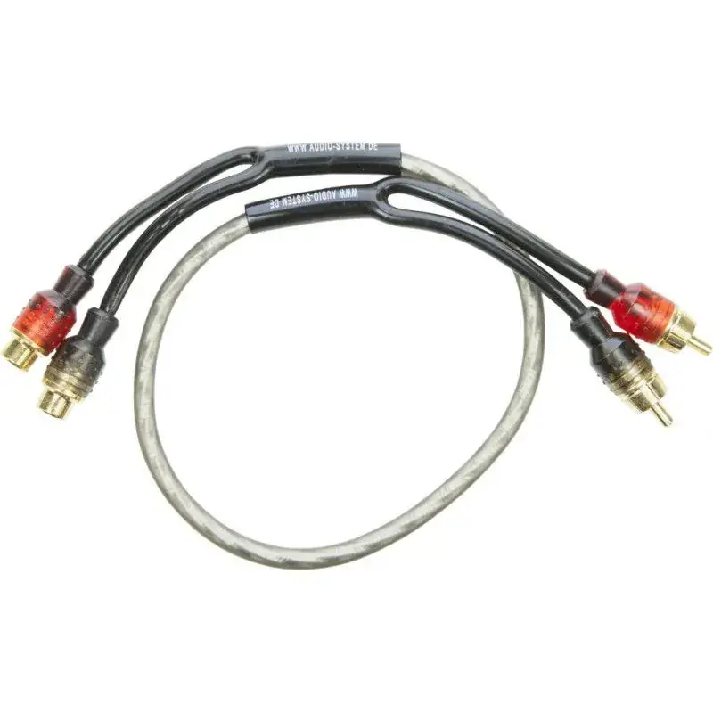 Cablu RCA OFC de 0.5M cu 2 mufe conectare RCA Audio System German Sound Mai ieftin