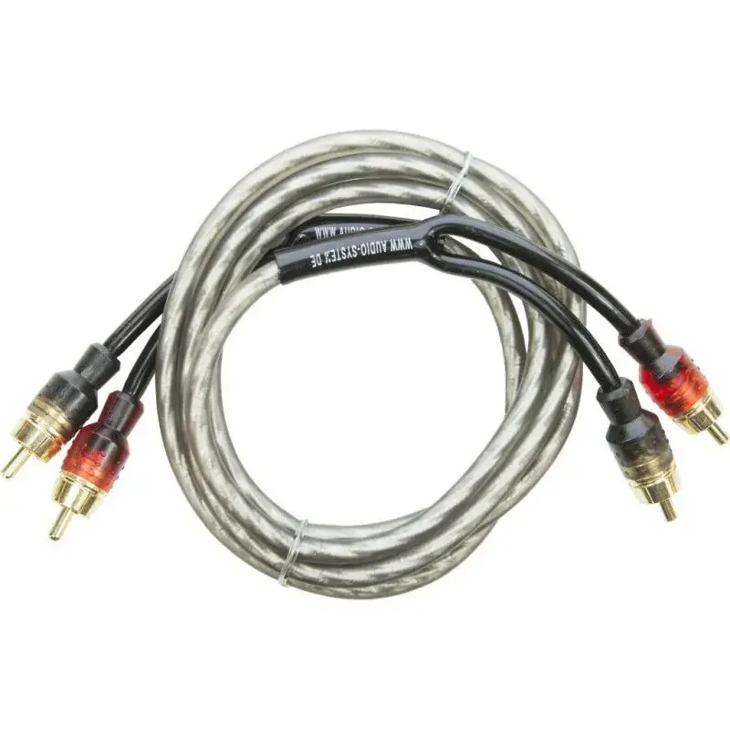 Comandă acum Cablu RCA OFC de 1.5m cu 2 mufe conectare RCA Audio System German Sound