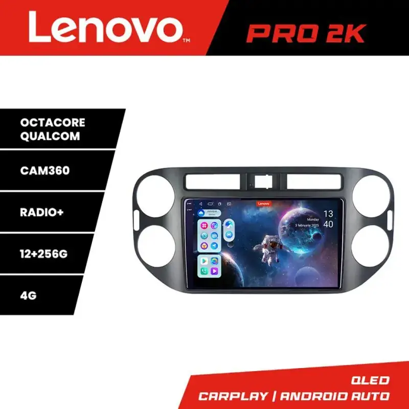 Calitate înaltă Navigatie VW TIGUAN si Golf Plus 2007-2011 8 core QLED 2K 12+256 360 Android Waze USB Navigatie Internet Youtube Radio Lenovo