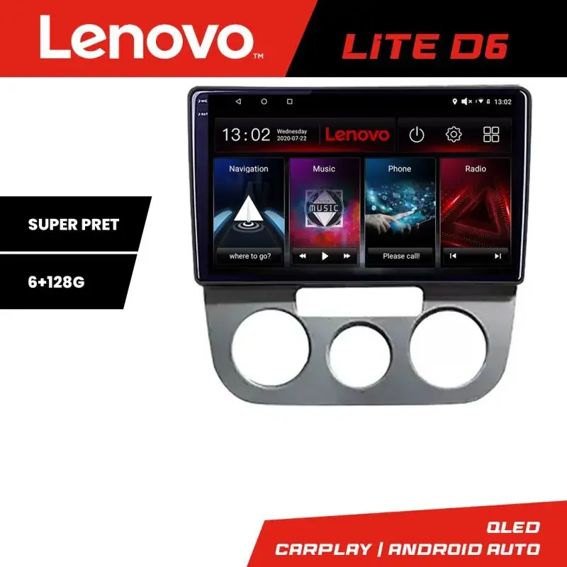 Transport gratuit Navigatie VW Golf 5 2004-2010 clima manuala Android radio gps internet 8 core 6+128 Lenovo