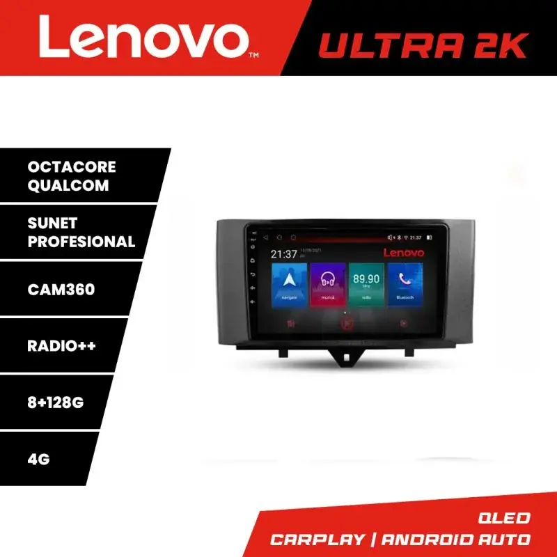 Cel mai bun preț Navigatie Smart For Two 2010-2015 M-Smart10 Octa Core Android Radio Bluetooth GPS WIFI/4G DSP 2K 8+128GB 360 To