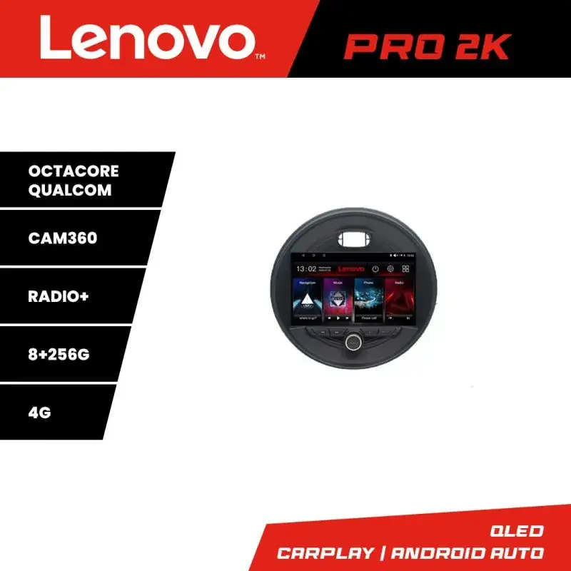 Ultima șansă Navigatie Mini 2015-2019 masini fara ecran color de fabrica 8 core QLED 2K 8+256 360 Android Waze USB Navigatie Internet Youtube Radio Lenovo