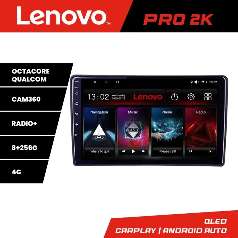 Vezi acum Navigatie Fiat Tipo 2020- Android radio gps internet 8 core QLED 2K 8+256 360 Lenovo