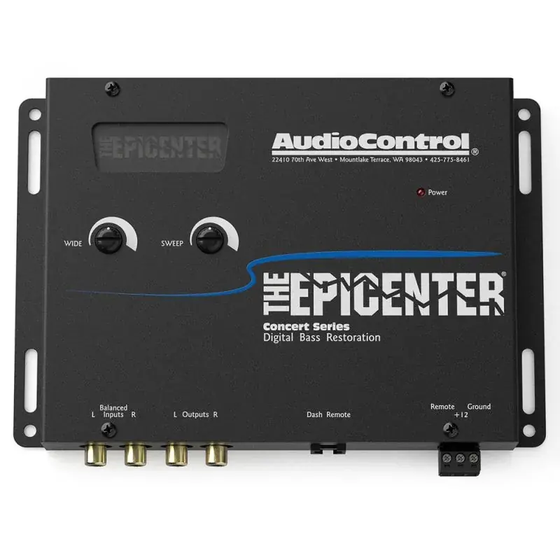Procesor de sunet Audio Control The EPICENTER Black, 2 canale, procesor digital de restaurare a basului Ofertă specială