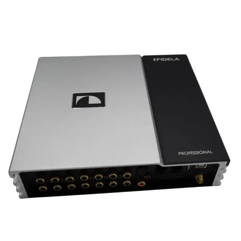 Premium Amplificator cu DSP Nakamichi FDSK730A 8x35 watts rms în 4 ohmi, 10 canale, fibră optică, usb