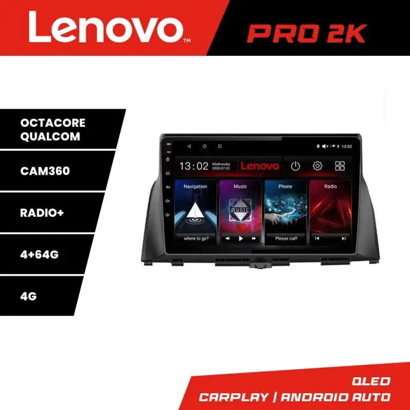 Cel mai vândut Navigatie Kia Optima 2016- Lenovo Kit-345 8 core QLED 2K 4+64 360 Android Waze USB Navigatie Internet Youtube Radio