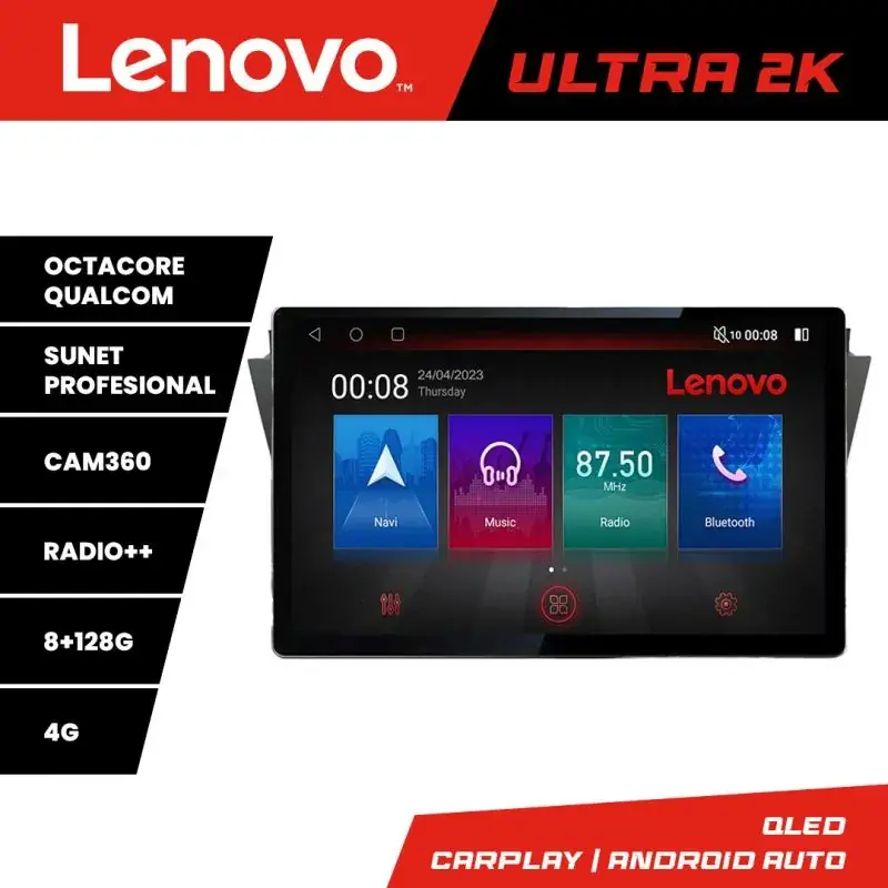 Calitate înaltă Navigatie Mazda 5 2010-2017 N-117 ecran 13" 2K 8+128 Android Waze USB Navigatie 4G 360 Toslink Youtube Radio KI