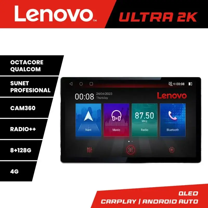 Super ofertă Navigatie Opel Movano Renault Master 2020- ecran 13" 2K 8+128 Android Waze USB Navigatie 4G 360 Toslink Youtube v2