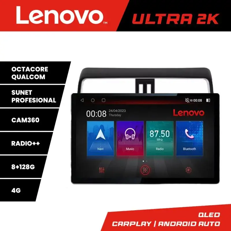 Bestseller Navigatie Toyota Prado J150 2018- N-1065 ecran 13" 2K 8+128 Android Waze USB Navigatie 4G 360 Toslink Youtube R