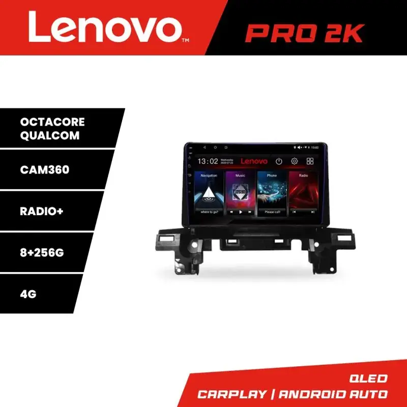 Bestseller Navigatie Mazda CX5 2018-2020 Lenovo Kit-cx5 8 core QLED 2K 8+256 360 Android Waze USB Navigatie Internet Youtube Radio