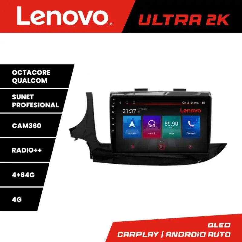 Vezi acum Navigatie Opel Mokka 2016- Lenovo Kit-MOKKA2 8 core QLED Qualcomm 4+64 360 Android Waze USB Navigatie Internet Youtube Radio