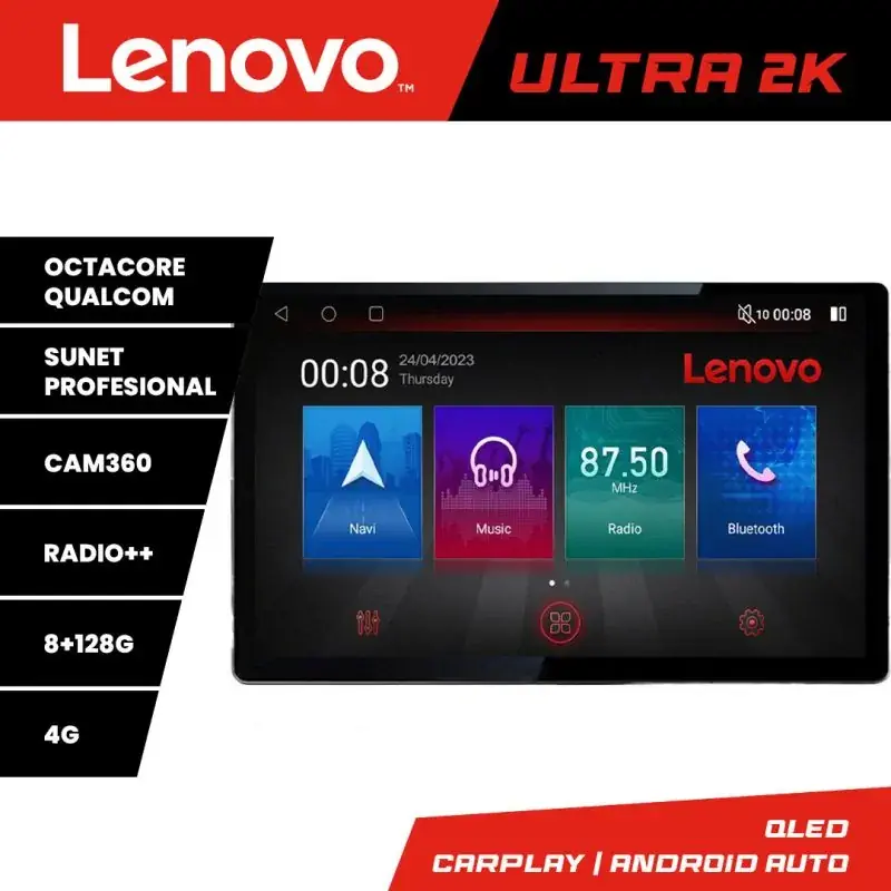 Transport gratuit Navigatie Fiat ducato 2006- N-DUCATO ecran 13" 2K 8+128 Android Waze USB Navigatie 4G 360 Toslink Youtube Radio v2