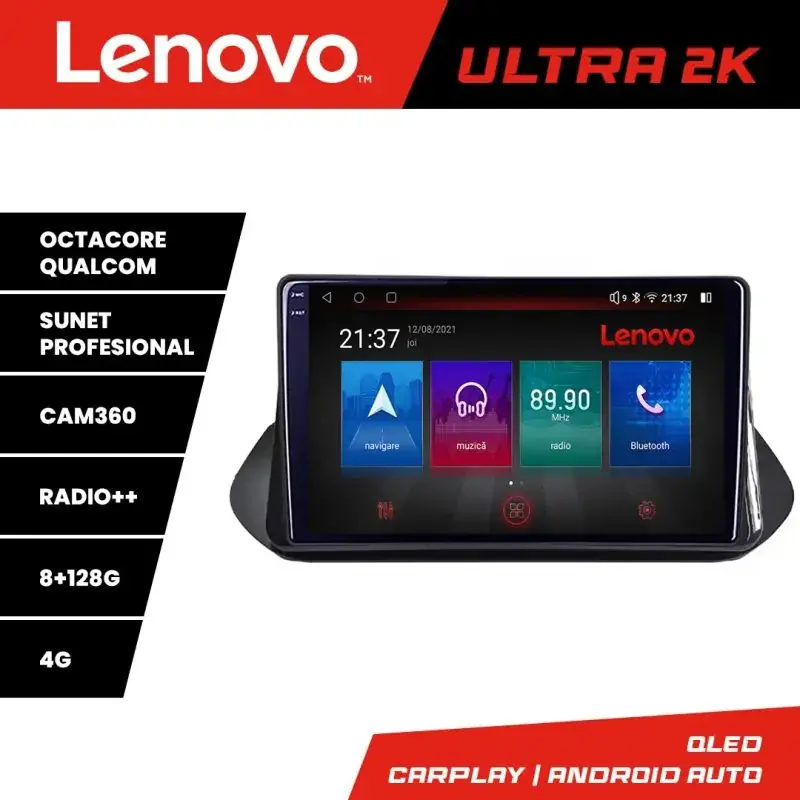 Cel mai vândut Navigatie Nissan X-trail 2021- Qled 2K Octa Core 8+128 LTE 4G DSP Wifi 5Ghz HDMI android auto carplay radio gps internet kit-x-trail-2021+ULTRA-2K-10-8+128