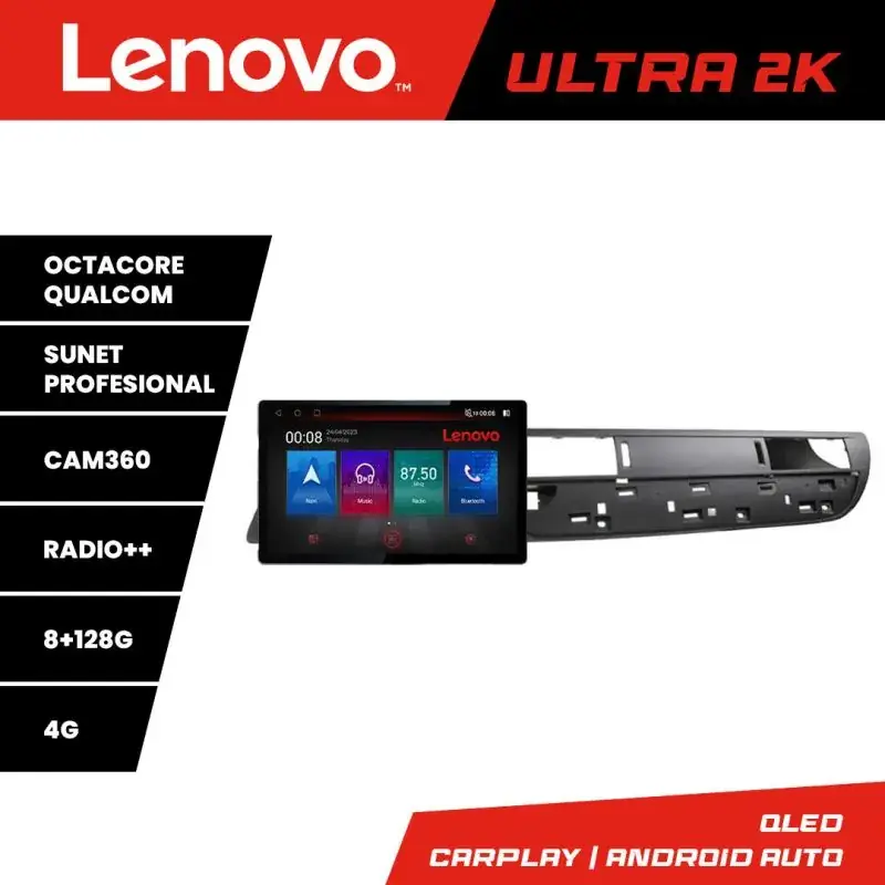 Vezi acum Navigatie Citroen C5 2008-2017 N-C5 ecran 13" 2K 8+128 Android Waze USB Navigatie 4G 360 Toslink Youtube Radio