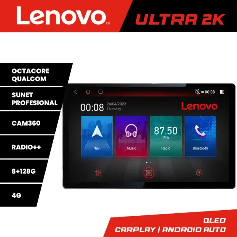 Cel mai bun preț Navigatie Suzuki Splash Opel Agila 2008-2014, Ecran 2K QLED 13",Octacore,8Gb RAM,128Gb Hdd,4G,360,DSP,Carplay,Bluetooth