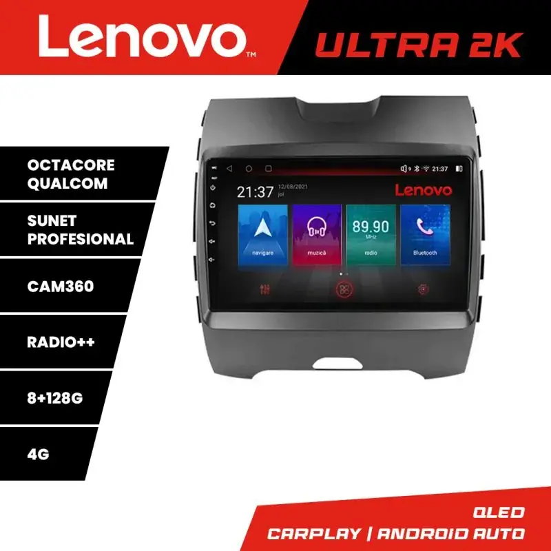 Bestseller Navigatie Ford Edge 2015-2021 Highline Octa Core Android Radio Bluetooth GPS WIFI/4G DSP 2K 8+128GB 360 Toslink