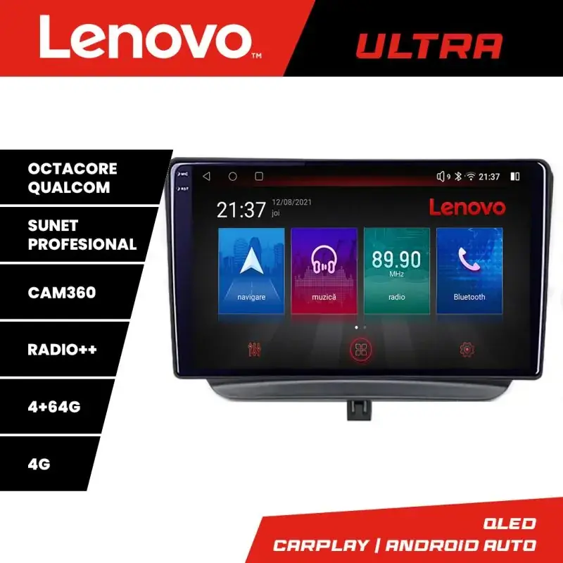 Reducere Navigatie Ford Turneo Courier Transit Courier 2014-2021 Qled 1K Octa Core 4+64 LTE 4G DSP Wifi 5Ghz HDMI android auto carplay radio gps internet kit-turneo+ULTRA-9-4+64