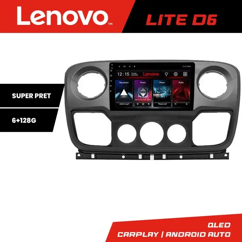 Vezi acum Navigatie Opel Movano, Renault Master 2010-2021 Android radio gps internet 8 core 6+128GB 4-Core Lenovo v1