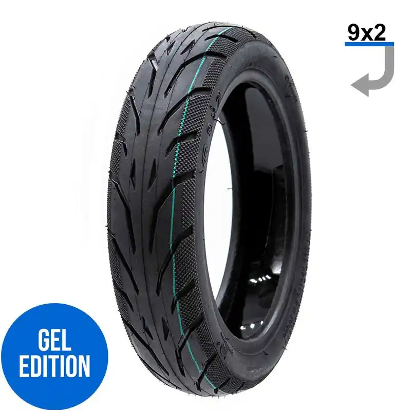 Anvelopa fara camera, Tubeless trotineta electricaa Yuanxing 9×2-6.1 cu gel anti-punctie pentru drumuri urbane Reducere de preț