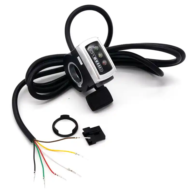 Accelerație cu indicator baterie 36V si buton, conector SM 6 Transport gratuit