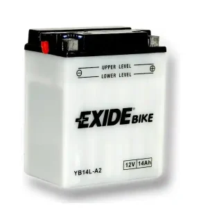 Baterie moto 12V 14Ah (YB14L-A2) pachet acid inclus Exide Retur gratuit