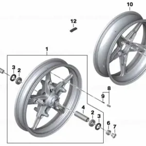 Ax roata fata - BMW Motorrad K22 (R nineT Pure), K23 (R nineT Scrambler), K32 (R nineT Racer), K33 (R nineT Urban G/S), K53 (R 1200 R, R 1250 R) Cel mai vândut