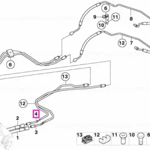 Ansamblu furtun presiune, retur, sistem Dynamic Drive - BMW Seria 6 E63 E64 Bestseller