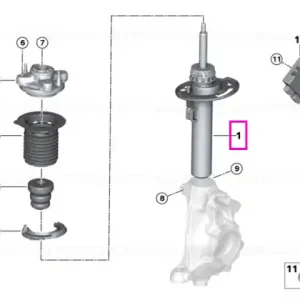 Amortizor suspensie, punte fata, stanga - BMW i4 G26 Gran Coupe Promoție