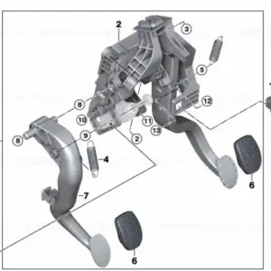 Ansamblu complet pedale, transmisie manuala - BMW Seria 1 F52, Seria 2 F45 F46, X1 F48, X2 F39 Chilipir