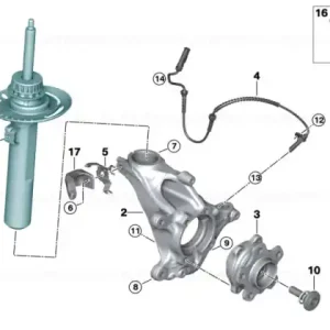 Amortizor suspensie, punte fata, dreapta - BMW Seria 1 F70 (116, 118, 120) - fara 02VF (Adaptive M chassis) Ofertă specială