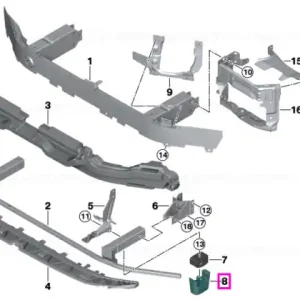 Amortizor protectie denivelari, zona bara fata - BMW Seria 5 G90 G99 M5 Super ofertă